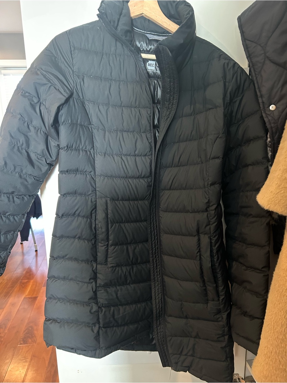 Mec Women Medium Black Quilted Puffer Coat